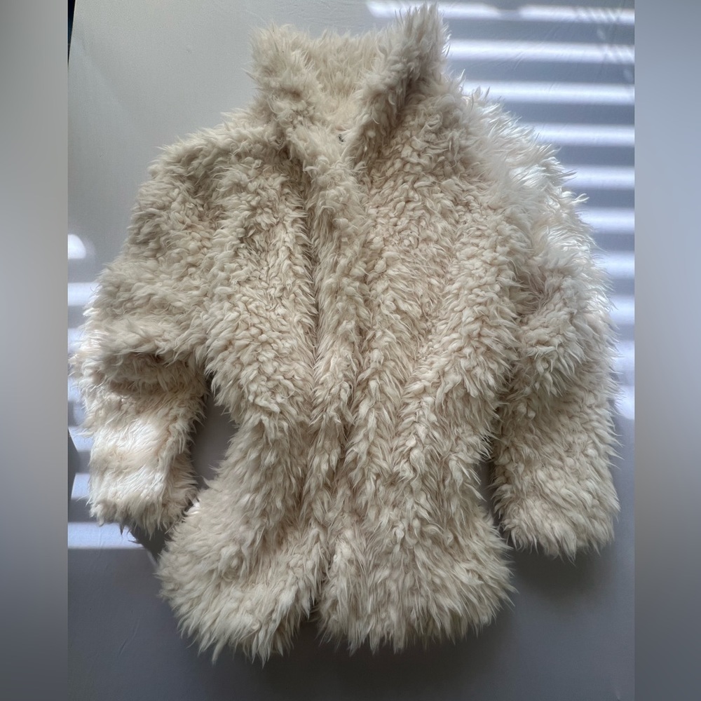Off White Express Vintage Faux Fur Jacket (size small)